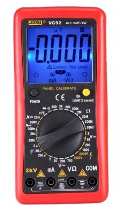 Binjiang VC92 2000V panel correction digital multimeter with backlight capacitor resistance digital display multimeter