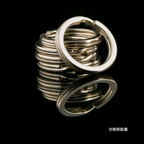 diy ornament accessories small key ring lock spoon ring chain circle button round wire key buckle square lock spoon ring