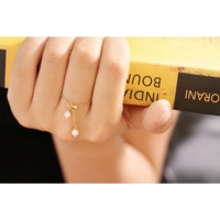 Na Uy không có rừng Thiết kế ban đầu 14K mạ vàng ngọc trai tự nhiên. nhẫn bạc pnj