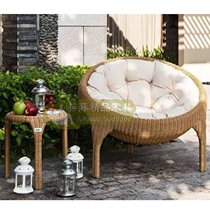 Courtyard lazy sofa Villa garden sun sofa coffee table Outdoor balcony rattan woven loungers Garden furniture