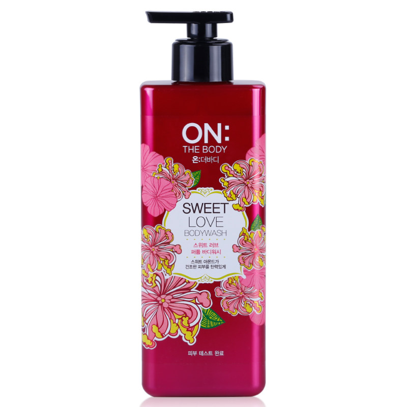 Best selling Korean LG ON perfume shower gel moisturizing care bright skin long-lasting fragrance 500ml sweet love fragrance