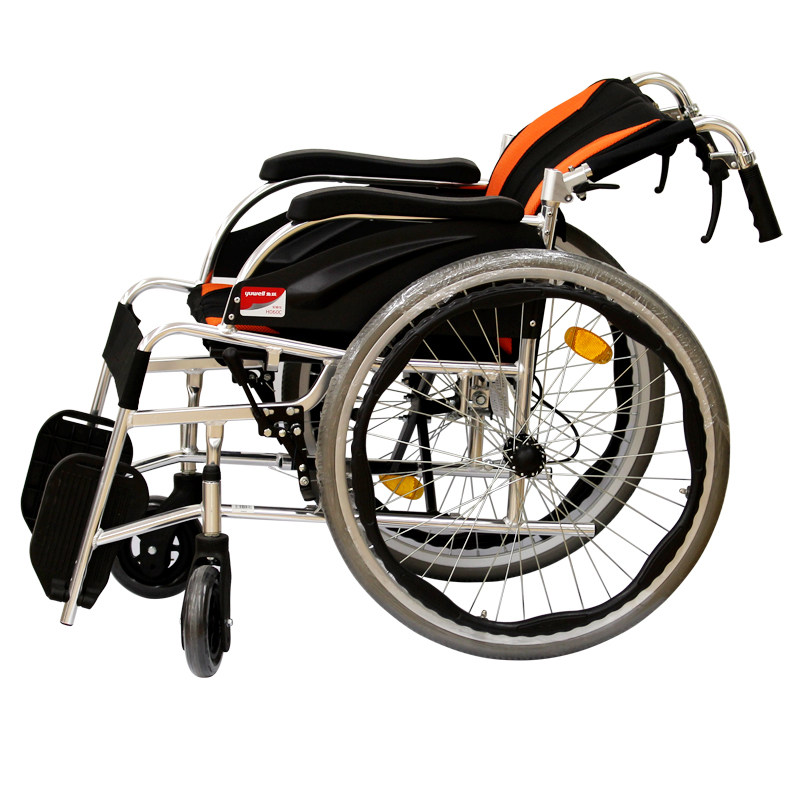 包邮 鱼跃 老年人轮椅车 残疾人轮椅车 铝合金 舒适轻便可折叠