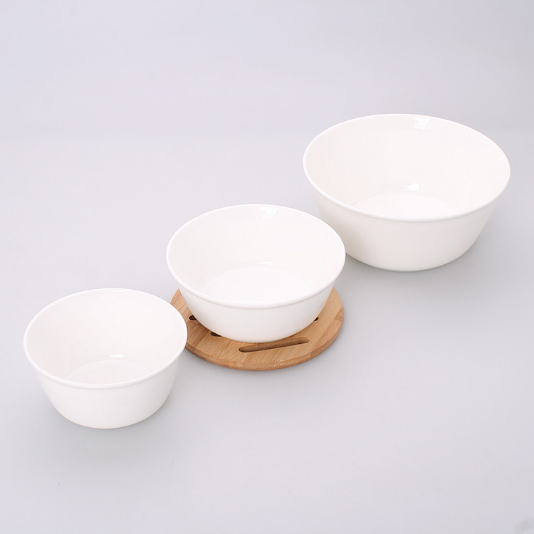 TL Bowl 4 5 inches 5 inches 7 5 inches 7 inches pure white bone Porcelain Bowl Soup Noodles Rice Bowl High-end Bone China Porcelain Cutlery