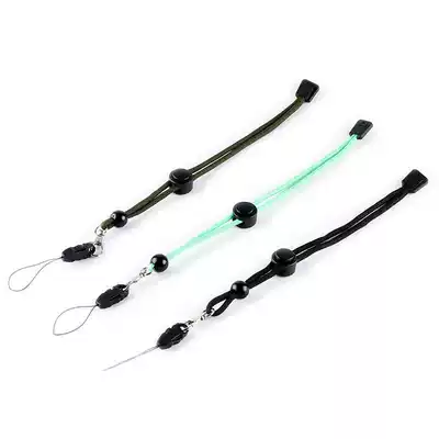 Hand rope wrist rope buckle tail rope adjustable tail rope with key chain Black luminous green army green