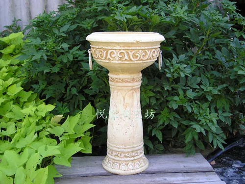 Eurostyle Patio Floor Flowerpots Balcony Corner Big Floras for old retro minimis frescoed fresh pottery basin