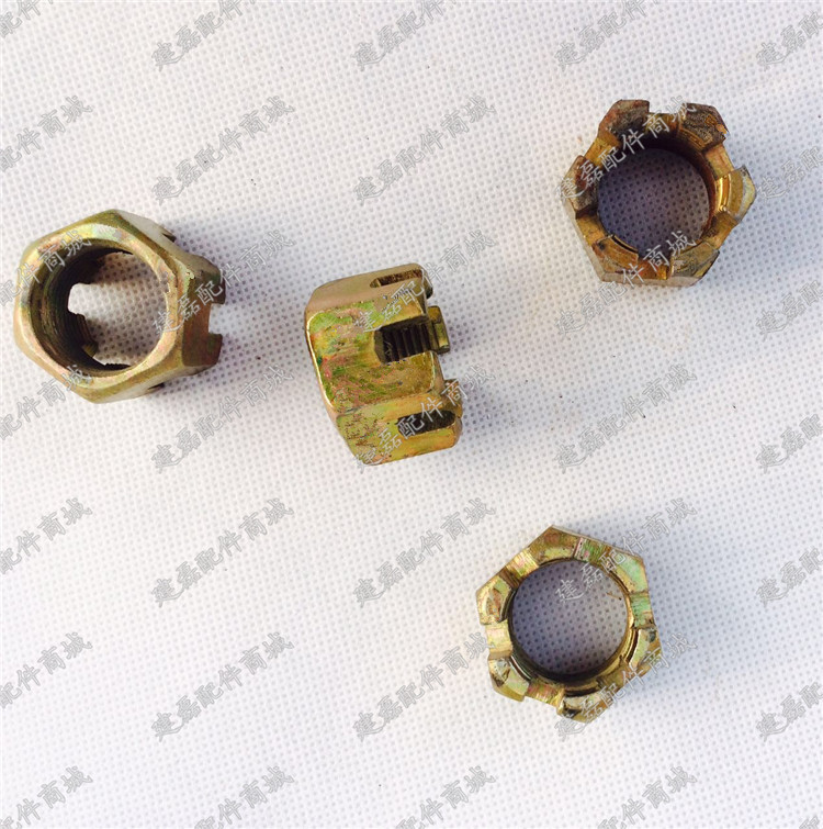 Electric tricycle accessories Rear axle Half shaft nut Half shaft nut Tricycle half shaft cap Screw cap Half shaft key