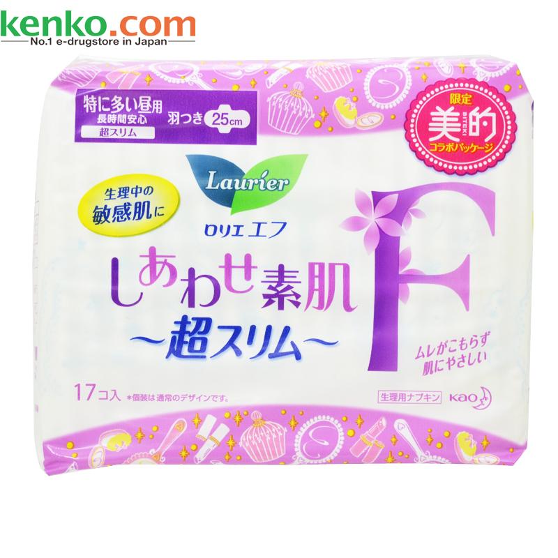 【日本直邮】花王LAURIER乐而雅透气棉柔F系列卫生巾25cm17片