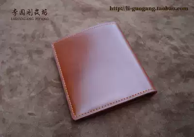Leather leather wallet short wallet short wallet short wallet (8 cards) handmade leather goods customized