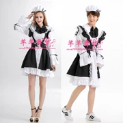 Trang phục hầu gái đen trắng Đồng phục Halloween cám dỗ công chúa cosplay trang phục hầu gái trang phục nhập vai - Cosplay