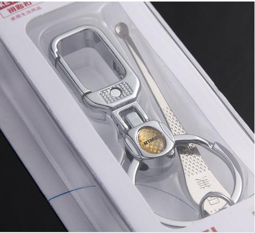 Japan-US A250-1 key buckle independent card mounted with ear dig key buckle single gift zinc alloy key buckle