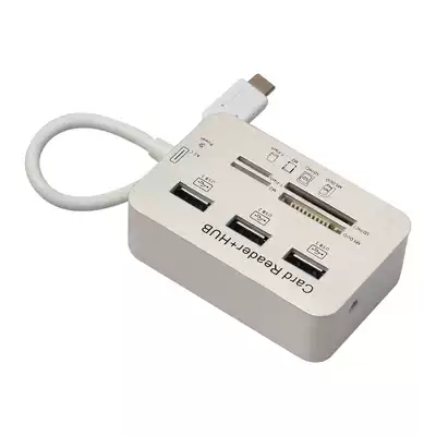 7 in 1 USB3 1 Type-C to USB 3 0 HUB MS M2 SD TF Card Reader
