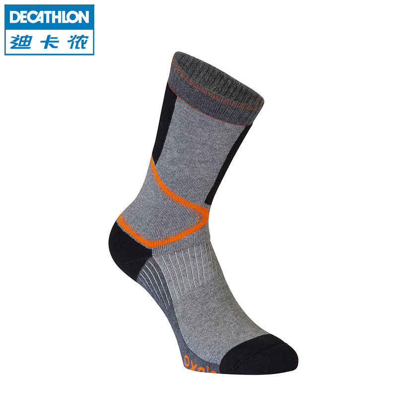 迪卡侬 运动袜/袜子男袜/女袜 中筒袜 棉质 加厚毛圈ap acc OXELO
