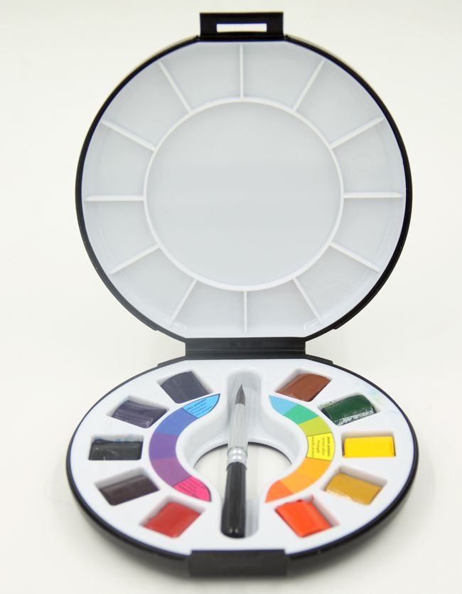 French Raphael Raphael solid watercolor pigments write raw suit 10 color solid watercolor paint with paintbrush