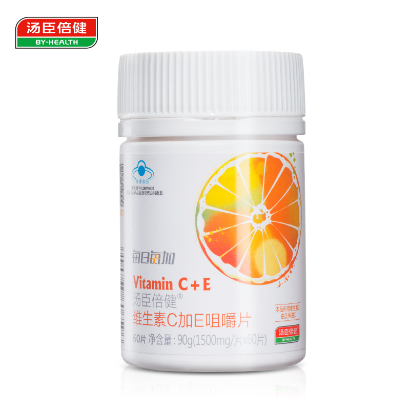 每日每加 汤臣倍健R维生素C加E咀嚼片 1500mg/片*60片