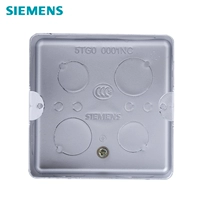 Siemens Switch Socket Socket Siemens Floor Box (Dark Box) Металлическая заземление темная коробка Высокая проницательность типа