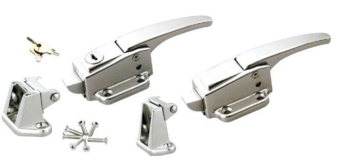 Frozen library flat door handle HS - 1500 Zinc alloy cold - storage door handle with lock