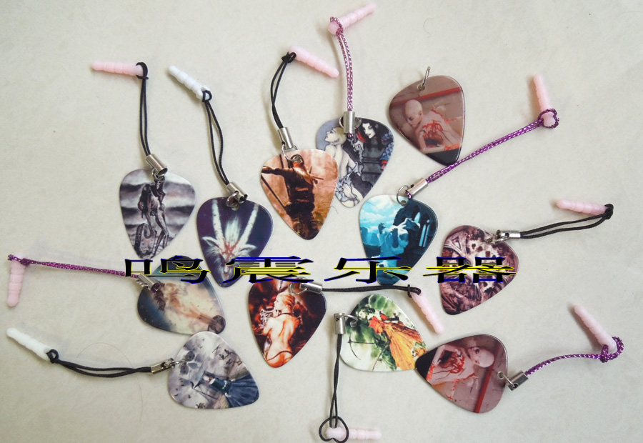 Bass dial sheet anti-dust plug Guitar Plecsheet Mobile Phone Hanging Rope Anti-Dust Stopper