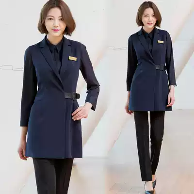 Korean version of OL women's vest suit beauty salon beautician work clothes Shop manager front desk work clothes counter work clothes
