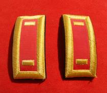 Original U.S. Army Edition - Army ASU uniform dress rank epaulettes - Artillery Second Lieutenant