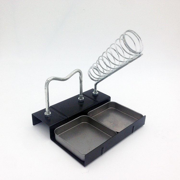 Electric soldering iron holder tin wire frame rosin multipurpose electric iron holder metal soldering iron frame double-grid soldering iron holder