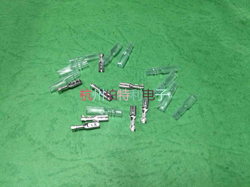 2 8mm spring terminal Copper wire ear plug-in 2 8 spring sheath 100 prices