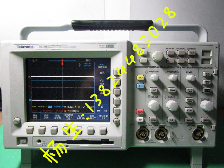 Tektronix USA Teke TDS3012 fluorescent oscilloscope imports 100M-Taobao