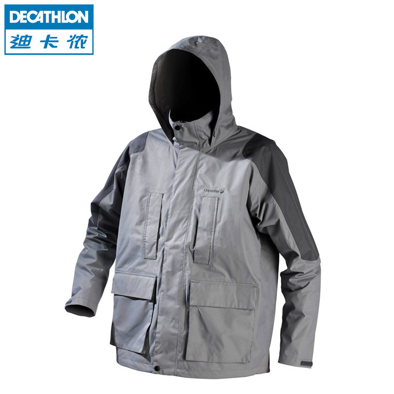 迪卡侬 钓鱼服 男 防水夹克 防晒 防风 夏季 CAPERLAN