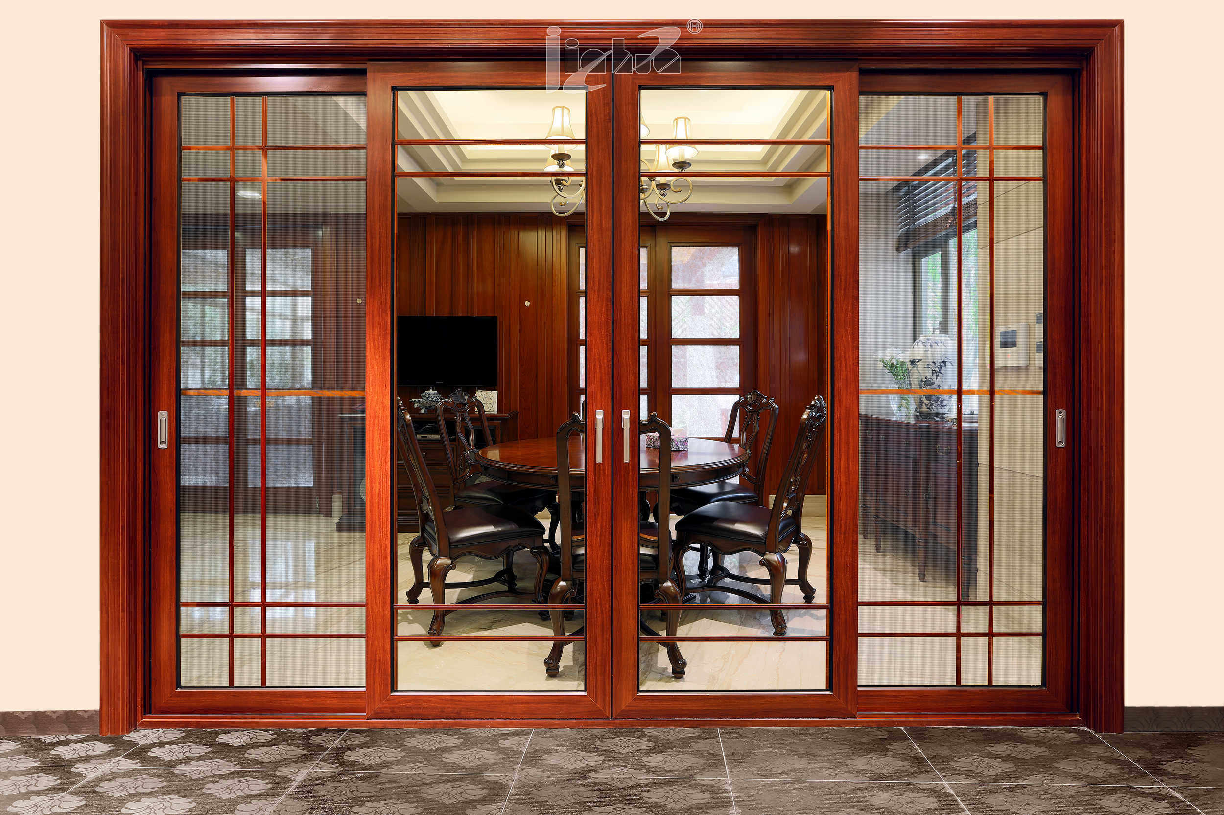 Chengdu Aluminum Alloy Doors And Windows Living Room Kitchen Book Room Heavy Ramen Broken Bridge Three-Track Burglar-Proof Window Sealing Balcony