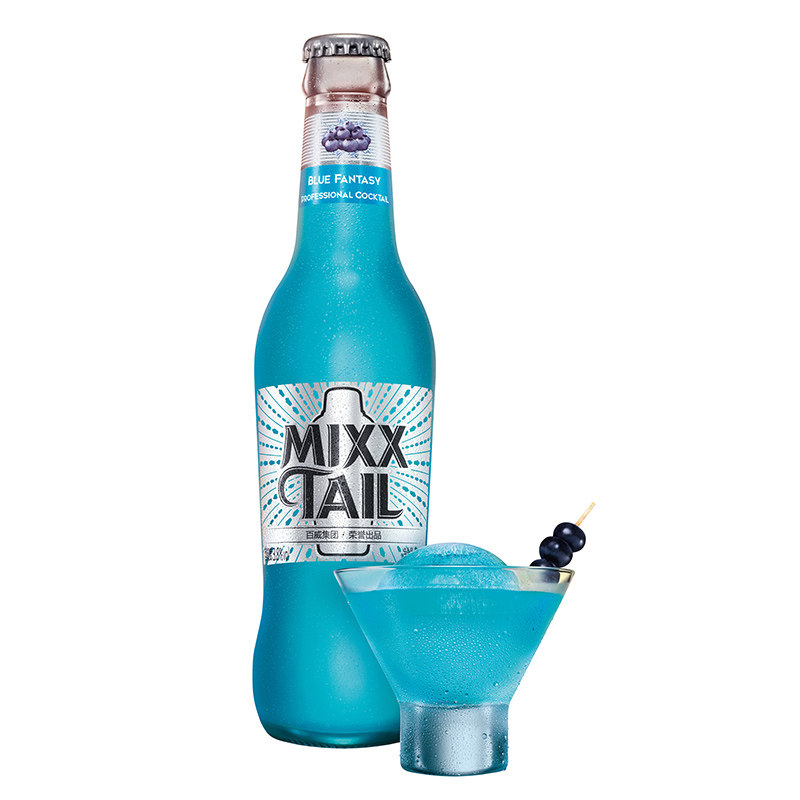 【天猫超市】Mixxtail/魅夜预调鸡尾酒 蓝色幻想 3.8度 275ml/瓶