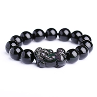 Mở tự nhiên obsidian vòng đeo tay vòng tròn duy nhất cầu vồng mắt người đàn ông và phụ nữ vài mô hình vòng tay tốt lành quà tặng đồ trang sức