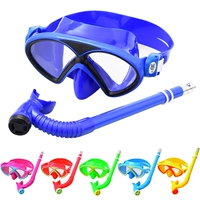 Trẻ em của kính bơi không thấm nước chàng trai và cô gái kính đặt ống thở bán khô snorkeling gương kính bơi quần bơi nữ