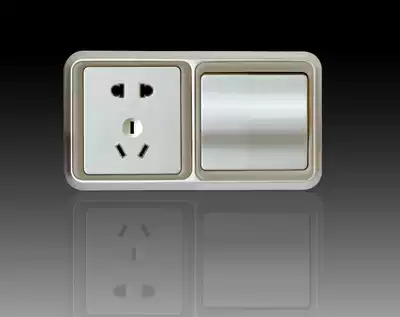ALN Arnault bathroom switch socket Yagge two one open five-hole switch socket factory direct sales