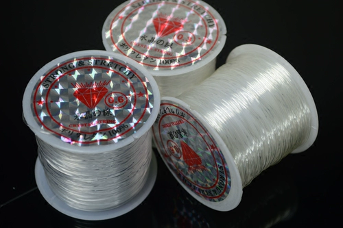 Эластичная прозрачная леска, браслет из бисера ручной работы, кольцо, бусины, шелковые нитки, DIY