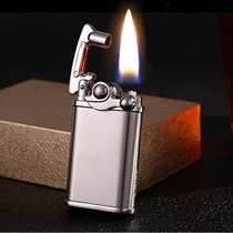 Chief kerosene lighter automatic mechanical linkage ignition grinding wheel cotton machine retro labor-saving play hot sale