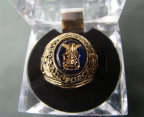 美国戒指 金属徽章 US AIRFORCE戒指 纯铜