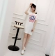 Áo ngủ nữ mùa hè cotton lỏng tay ngắn mặc giản dị bên ngoài dịch vụ nhà mới từ cổ áo quây cotton đồ ngủ phụ nữ
