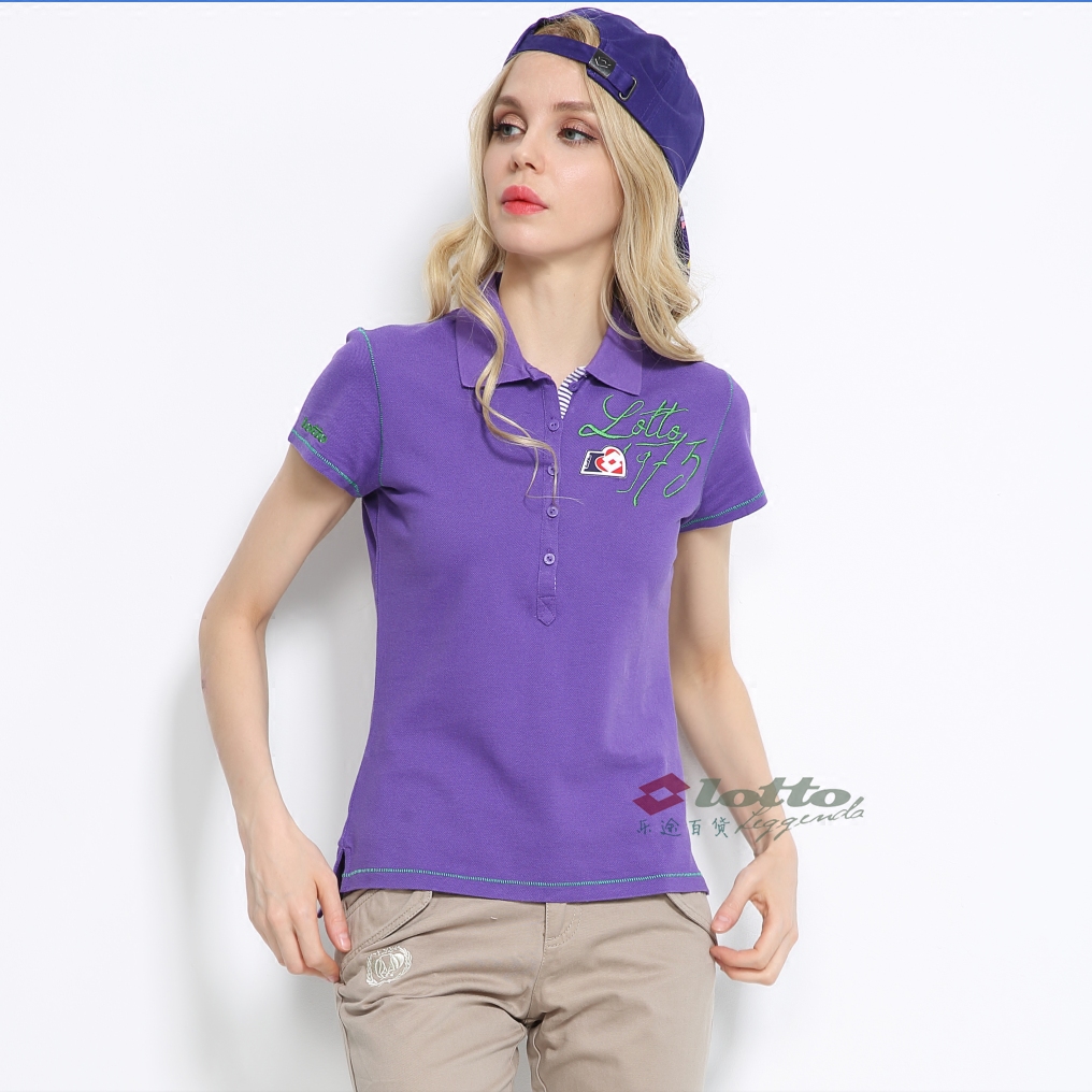 The final version of the spot on the day shipping LOTTO women's classic Italian POLO EPLE084-2 