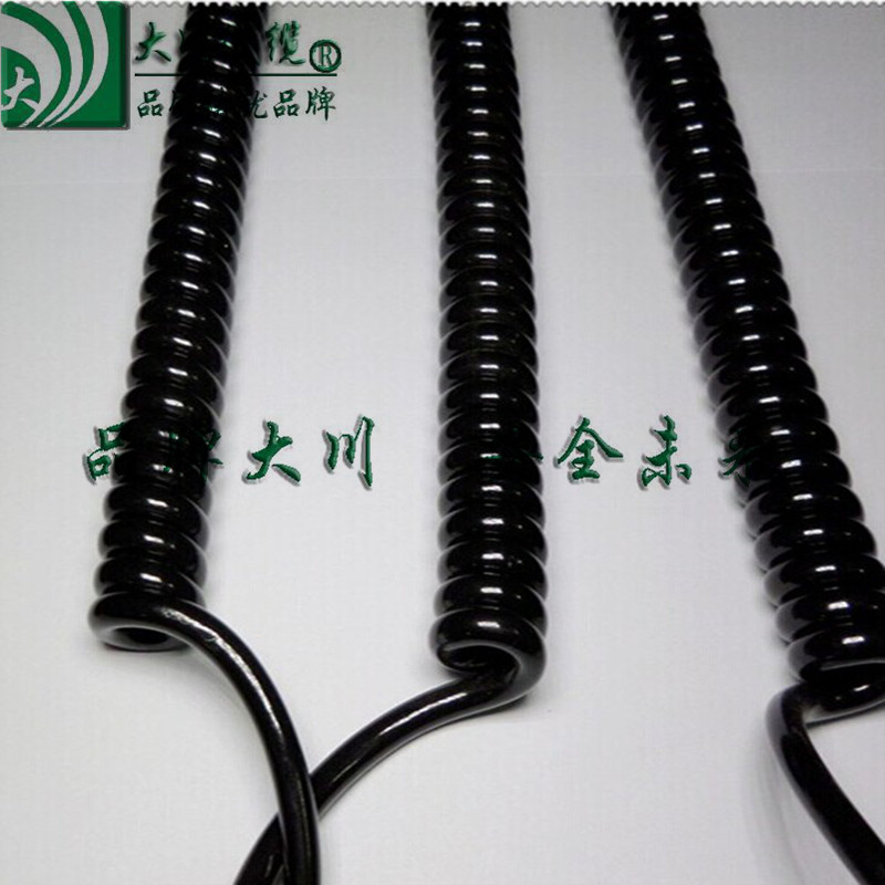 Factory direct sales of oxygen-free copper core pu spring wire, custom-made various enamelled spring wire, retractable spiral spring wire