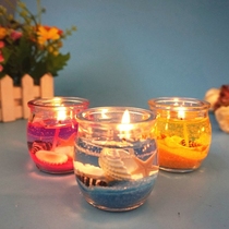 Ocean Candle Crystal Jelly Transparent Candle Birthday Holiday Wedding Gift Christmas Christmas Eve gift