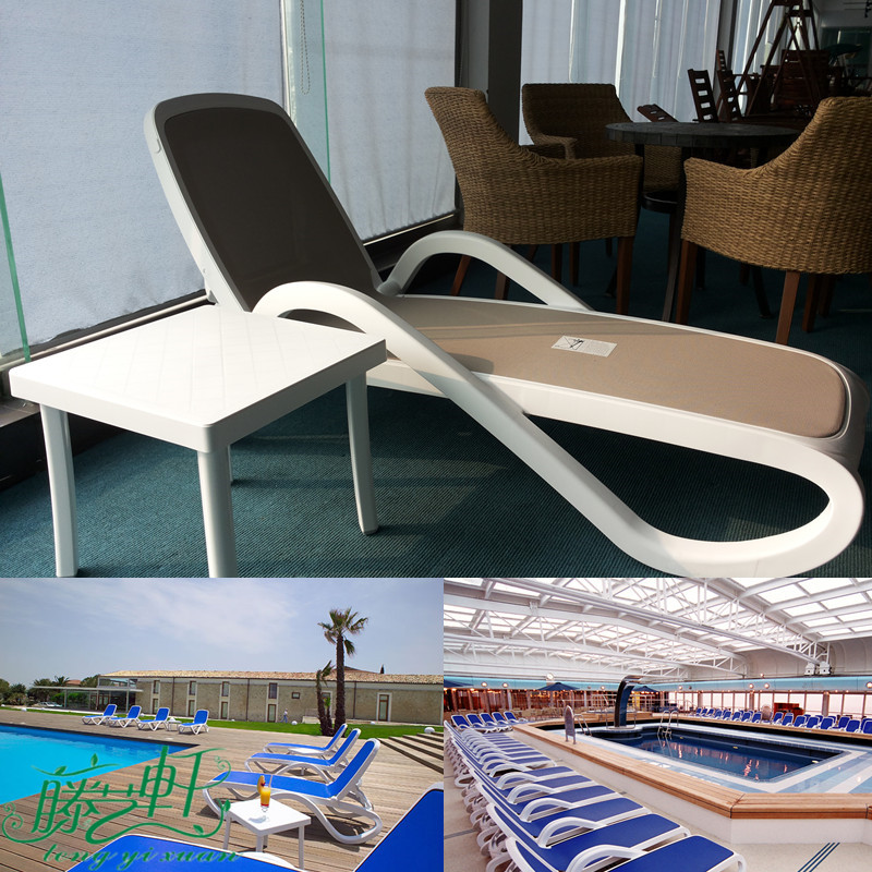 Out Products Reclining Chair Fold Plastic Casual Lounges Bed Pool Lounge Chairs Beach Chairs Beach Bed Outdoor Deck Chairs Special Price