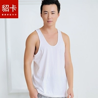 Mùa hè nam lỏng lẻo trung niên và ông già cotton yếm áo XL XL áo trắng cha mặc áo sơ mi chạm đáy váy 2 dây