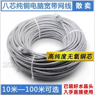 Pure copper computer network route oxygen-free copper core office home broadband TV network route 20 meters 30 meters 50 meters 100 meters