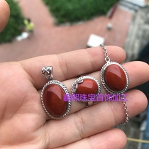 Pure handmade twist edging 925 silver inlay ring bracelet south red beeswax turpentine Jade Jade Jade can be processed