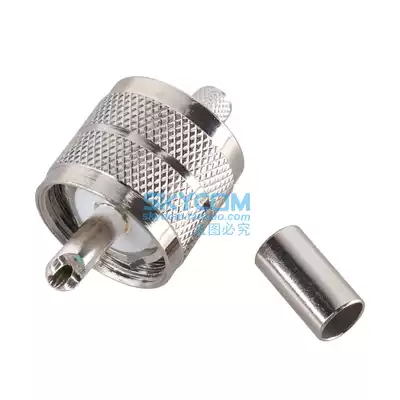 Crimped M male 50-3 50-5 feeder M head RG58 U coaxial cable radio feeder connector