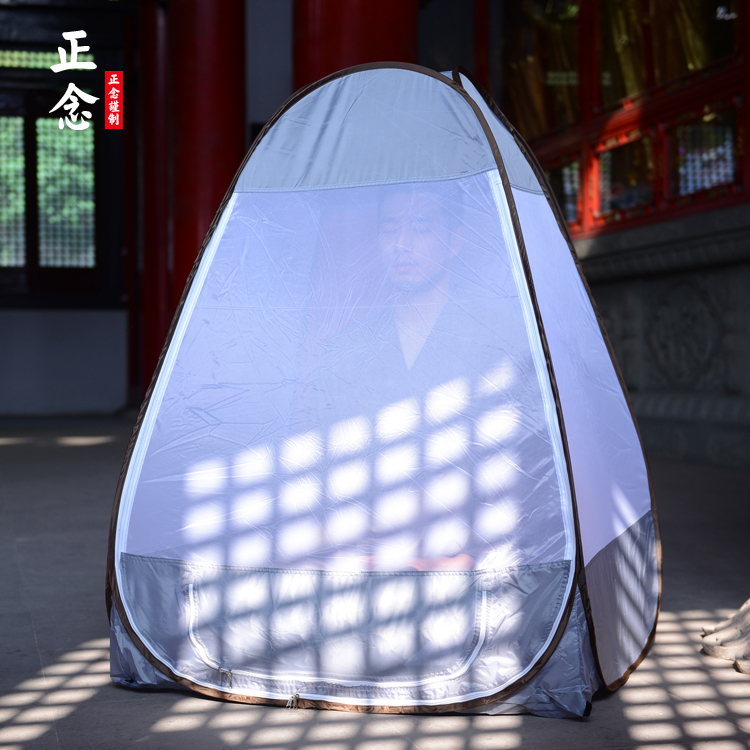 Mindfulness mosquito net tent high quality steel moisture-proof single field meditation meditation mat Outdoor mosquito net camping portable folding