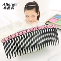 Hàn Quốc phụ kiện tóc rhinestone chải tóc lược lược bangs lược trưởng thành lớn tóc chèn lược chải tóc phụ nữ chải đầu thẻ clip mũ nón kẹp tóc mini cho bé