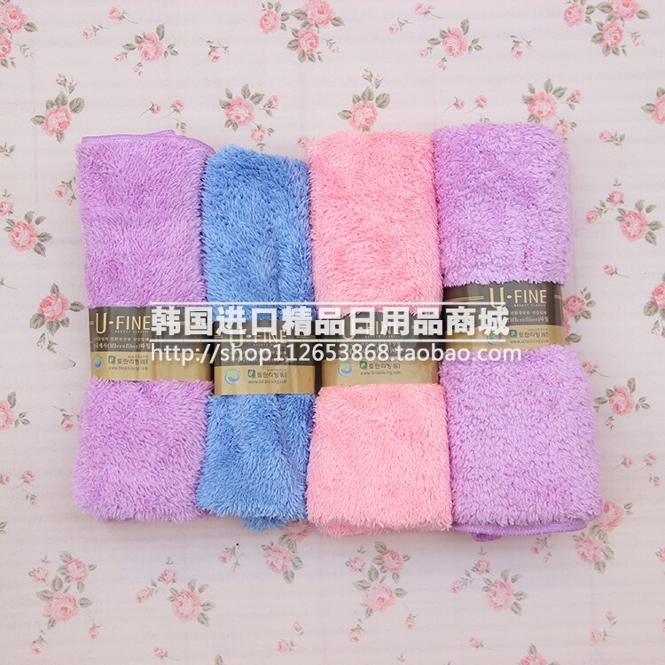 South Korea imported U-FINE microfiber soft towel super absorbent long hair towel size single special price