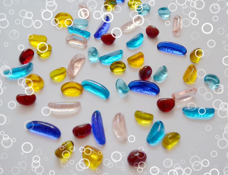 Manufacturer Direct sales mix Color profiled glass bead Size mix Aquarium Fish Tank Decoration Crystal Pearl Flat Pearl Cashew Nuts