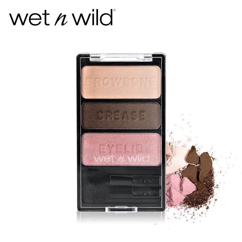 美国WNW wetnwild魅力派 幻彩元素三色眼影盘金属乐 眼影盘彩妆盘