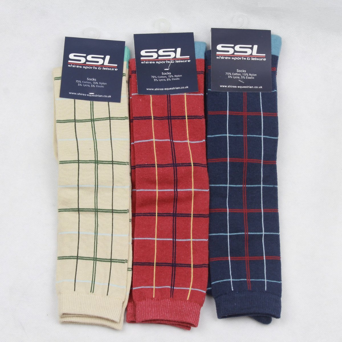 Special offer three pairs of shires equestrian supplies Knight long socks, multi -color fashion equestrian stockings